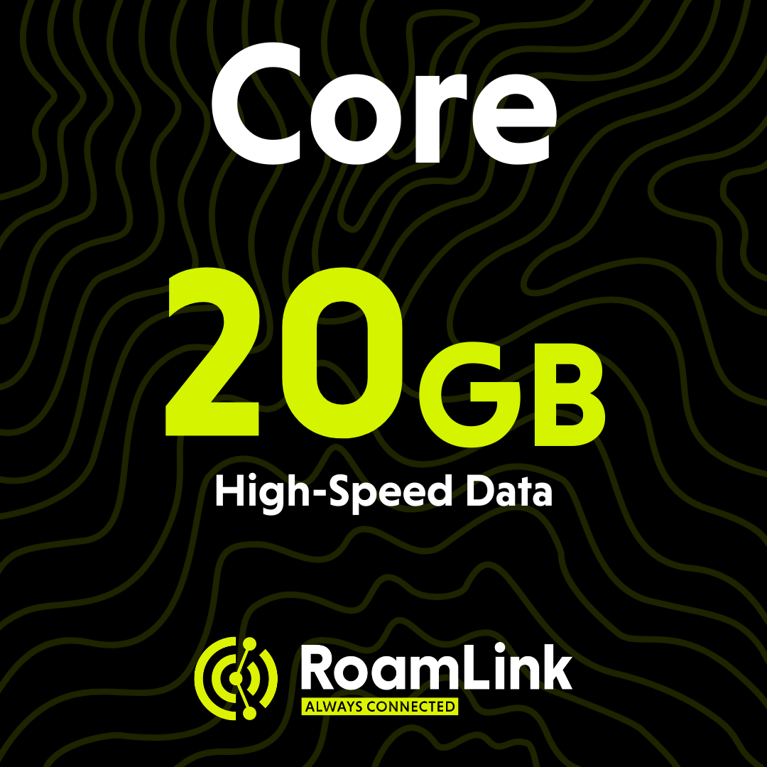 RoamLink Core - 20GB/mo Multi-Carrier Data Plan